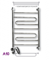 Полотенцесушитель электрический ЭРАТО А10 ВП 500 × 400, с верхней полкой купить в интернет-магазине Азбука Сантехники