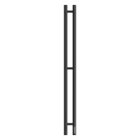 Полотенцесушитель электрический Point Деметра 80 × 1200, диммер справа, черный купить в интернет-магазине Азбука Сантехники