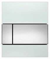 Кнопка смыва TECE Square Urinal 9242802 белое стекло, кнопка — хром купить в интернет-магазине Азбука Сантехники