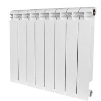 Радиатор биметаллический STOUT Alpha 500, 8 секций, белый (RAL 9016) купить в интернет-магазине Азбука Сантехники
