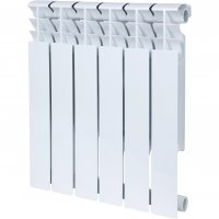 Радиатор биметаллический ROMMER Plus Bm 500, 6 секций, белый (RAL 9016) купить в интернет-магазине Азбука Сантехники