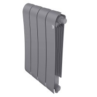 Радиатор биметаллический Royal Thermo Infinity V 500 Silver Satin 4 секции (серебристый) с нижним подключением купить в интернет-магазине Азбука Сантехники