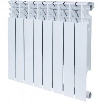 Радиатор биметаллический ROMMER Plus Bm 500, 8 секций, белый (RAL 9016) купить в интернет-магазине Азбука Сантехники