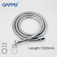 Душевой шланг Gappo G43 в двойной оплетке, усиленный, 150 см купить в интернет-магазине Азбука Сантехники