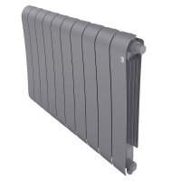 Радиатор биметаллический Royal Thermo Infinity V 500 Silver Satin 10 секций (серебристый) с нижним подключением купить в интернет-магазине Азбука Сантехники