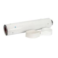 Труба телескопическая STOUT Ø 60/100 мм для коаксиального дымохода, длина 470-750 мм купить в интернет-магазине Азбука Сантехники
