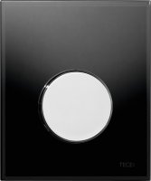 Панель смыва для писсуара TECE TECEloop Urinal, стекло черное, клавиша хром глянцевая купить в интернет-магазине Азбука Сантехники