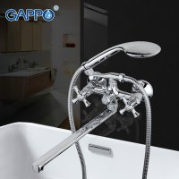 Смеситель для ванны с душем Gappo G2242, хром купить в интернет-магазине Азбука Сантехники