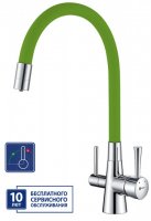 Смеситель Lemark Comfort LM3075C-Green для кухни, с подключением к фильтру с питьевой водой купить в интернет-магазине Азбука Сантехники