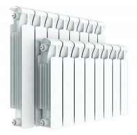 Радиатор биметаллический Rifar Monolit 350, 12 секций, боковое подключение купить в интернет-магазине Азбука Сантехники