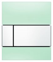 Кнопка смыва TECE Square Urinal 9242803 зеленое стекло, кнопка — белая купить в интернет-магазине Азбука Сантехники