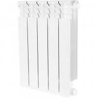 Радиатор биметаллический STOUT Space 500 с нижним подключением, 5 секций, белый (RAL 9016) купить в интернет-магазине Азбука Сантехники