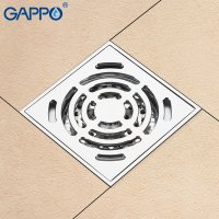 Трап душевой Gappo G81052, 100 × 100 мм, хром купить в интернет-магазине Азбука Сантехники