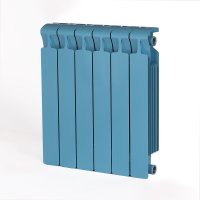 Радиатор биметаллический RIFAR Monolit 500, боковое подключение, 6 секций, сапфир (RAL 5024 синий) купить в интернет-магазине Азбука Сантехники