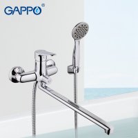 Смеситель для ванны с душем Gappo G2236, хром купить в интернет-магазине Азбука Сантехники
