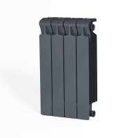 Радиатор биметаллический RIFAR Monolit 500, боковое подключение, 4 секции, титан (RAL 7012 серый) купить в интернет-магазине Азбука Сантехники