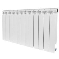 Радиатор биметаллический STOUT Alpha 500, 12 секций, белый (RAL 9016) купить в интернет-магазине Азбука Сантехники