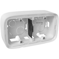 Legrand Valena Allure Белый Коробка для накладного монтажа 2 поста купить в интернет-магазине Азбука Сантехники