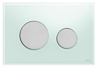 Кнопка смыва TECE Loop 9240652 зеленое стекло, кнопка — хром матовый купить в интернет-магазине Азбука Сантехники