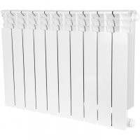 Радиатор биметаллический STOUT Space 500 с нижним подключением, 11 секций, белый (RAL 9016) купить в интернет-магазине Азбука Сантехники