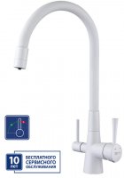 Смеситель Lemark Comfort LM3075W для кухни, с подключением к фильтру с питьевой водой купить в интернет-магазине Азбука Сантехники