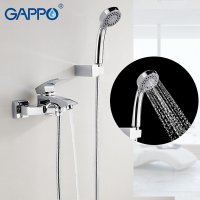 Смеситель для ванны с душем Gappo G3007, хром купить в интернет-магазине Азбука Сантехники