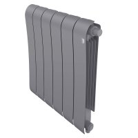Радиатор биметаллический Royal Thermo Infinity V 500 Silver Satin 6 секций (серебристый) с нижним подключением купить в интернет-магазине Азбука Сантехники
