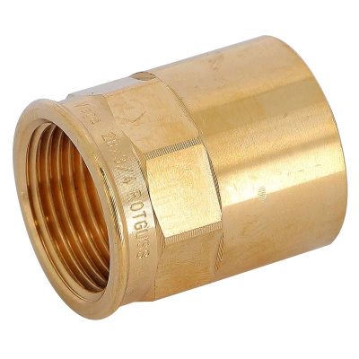 Муфта Viega Ø 35 мм × 1" с внутренней резьбой, бронзовая купить в интернет-магазине Азбука Сантехники