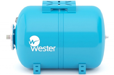 Расширительный бак Wester WAO 24 л для водоснабжения горизонтальный купить в интернет-магазине Азбука Сантехники