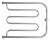 Полотенцесушитель водяной Сунержа Лира 500 × 650 мм купить в интернет-магазине Азбука Сантехники