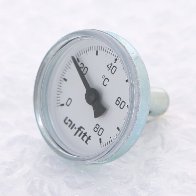 Термометр погружной аксиальный UNI-FITT 1/2" 80 °C, 40 мм купить в интернет-магазине Азбука Сантехники