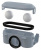 AlcaPlast APZ10-Simple 750 душевой лоток с решеткой и опорами купить в интернет-магазине Азбука Сантехники