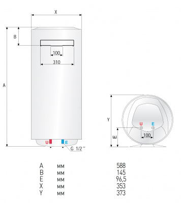 Ariston ABS PRO ECO PW 30 V SLIM, 30 л, водонагреватель накопительный электрический купить в интернет-магазине Азбука Сантехники