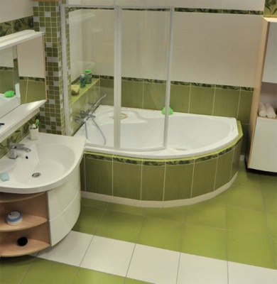 Акриловая ванна угловая Ravak Rosa I L 140 см, асимметричная купить в интернет-магазине Азбука Сантехники