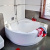 Акриловая ванна угловая Ravak Gentiana 140 см, четверть круга купить в интернет-магазине Азбука Сантехники