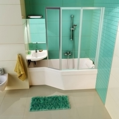 Акриловая ванна Ravak BeHappy L 150 см, асимметричная купить в интернет-магазине Азбука Сантехники