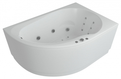 Акриловая ванна угловая Акватек Вирго R, асимметричная, 150 см купить в интернет-магазине Азбука Сантехники