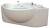 Акриловая ванна угловая Акватек Эпсилон, четверть круга, 150 см купить в интернет-магазине Азбука Сантехники