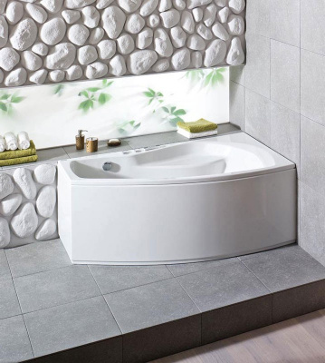 Акриловая ванна угловая Santek Майорка XL R, асимметричная, 159,8 см купить в интернет-магазине Азбука Сантехники