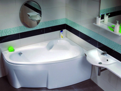 Акриловая ванна угловая Ravak Asymmetric 160 R, асимметричная, 160 см купить в интернет-магазине Азбука Сантехники