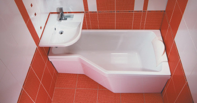 Акриловая ванна Ravak BeHappy L 160 см, асимметричная купить в интернет-магазине Азбука Сантехники