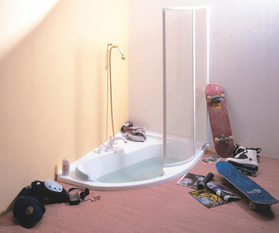 Акриловая ванна угловая Ravak Rosa I R 160 см, асимметричная купить в интернет-магазине Азбука Сантехники