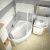 Акриловая ванна угловая Ravak Rosa II R 160 см, асимметричная купить в интернет-магазине Азбука Сантехники