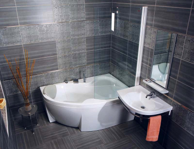 Акриловая ванна угловая Ravak Rosa II Pu Plus 160 R, асимметричная, 160 см купить в интернет-магазине Азбука Сантехники