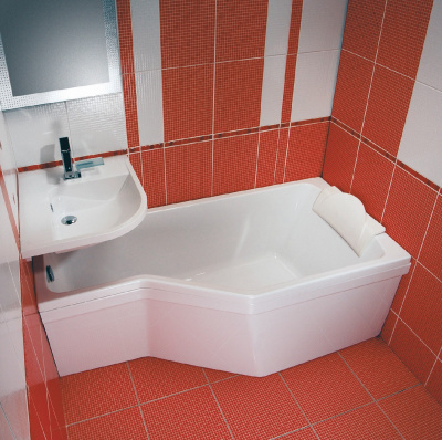Акриловая ванна Ravak BeHappy L 170 см, асимметричная купить в интернет-магазине Азбука Сантехники