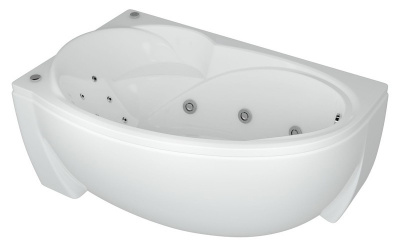 Акриловая ванна угловая Акватек Бетта 170 L, асимметричная, 170 см купить в интернет-магазине Азбука Сантехники