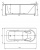 Акриловая ванна Акватек Леда, прямоугольная, 170 см купить в интернет-магазине Азбука Сантехники
