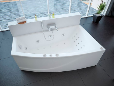 Акриловая ванна угловая Акватек Оракул R, асимметричная, 180 см купить в интернет-магазине Азбука Сантехники