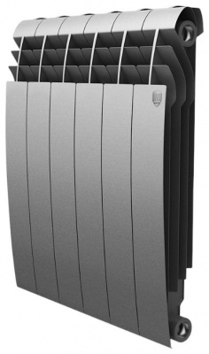RoyalThermo BiLiner 500 Silver Satin радиатор биметаллический серебристый, 12 секций купить в интернет-магазине Азбука Сантехники