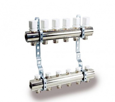 Коллекторная группа LUXOR CD 468/3, Ø 1" × Ø 3/4" EK × 3 выхода купить в интернет-магазине Азбука Сантехники